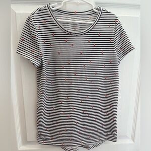 Girls Old Navy Strawberry Top, Size 10/12
